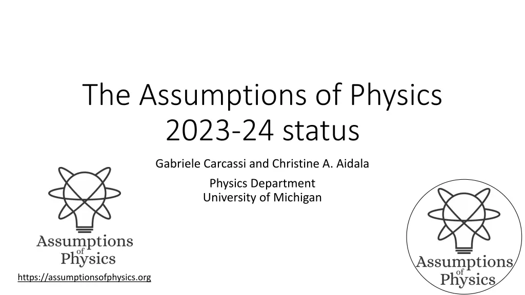the assumptions of physics 2023 24 status