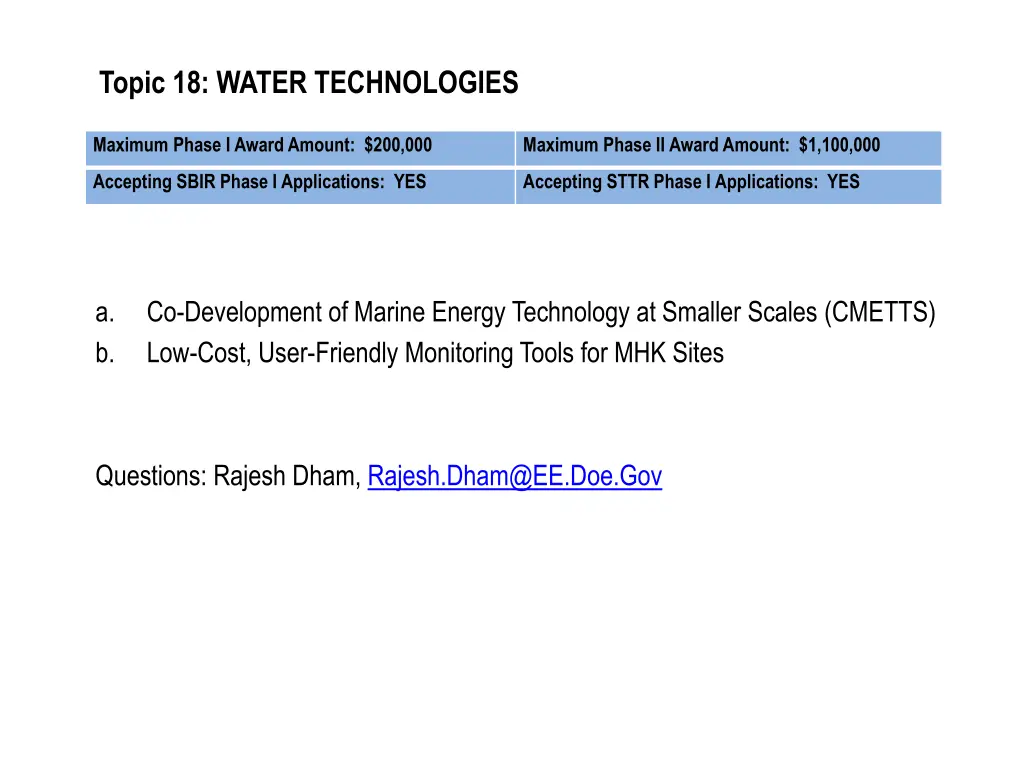 topic 18 water technologies
