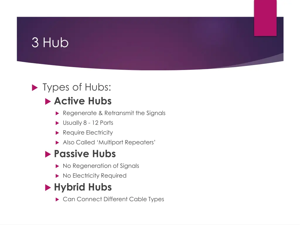 3 hub