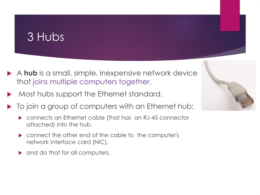3 hubs