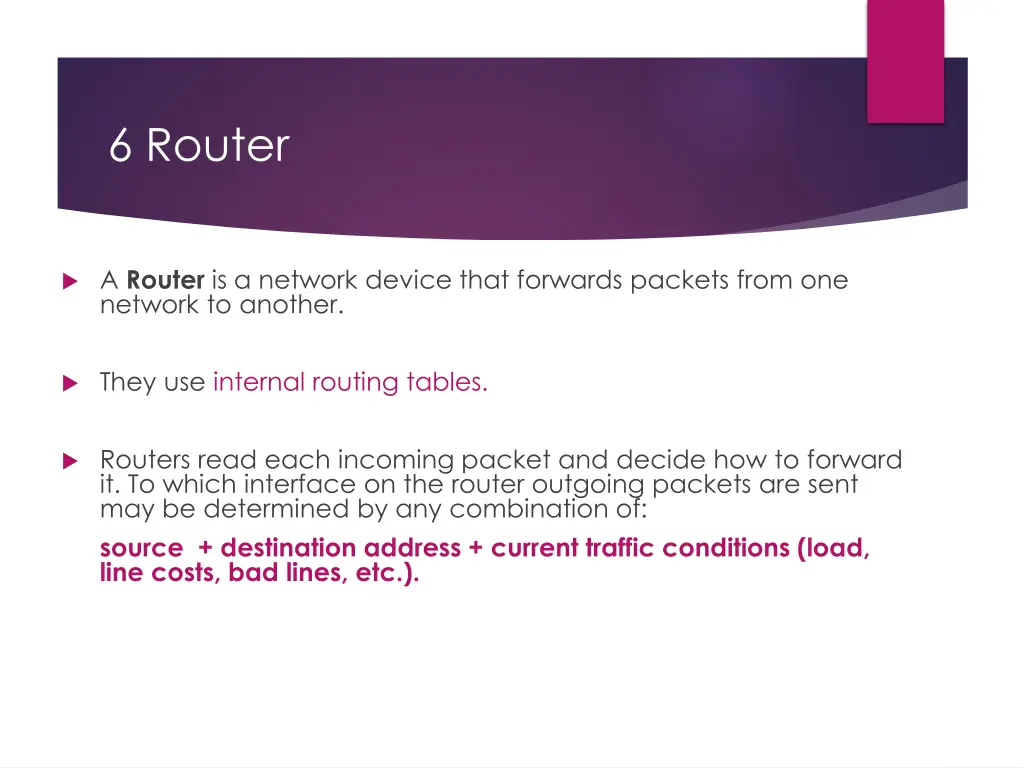 6 router