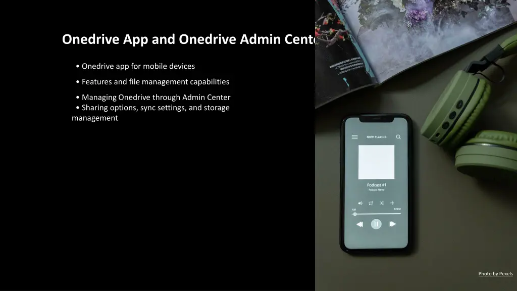 onedrive app and onedrive admin center