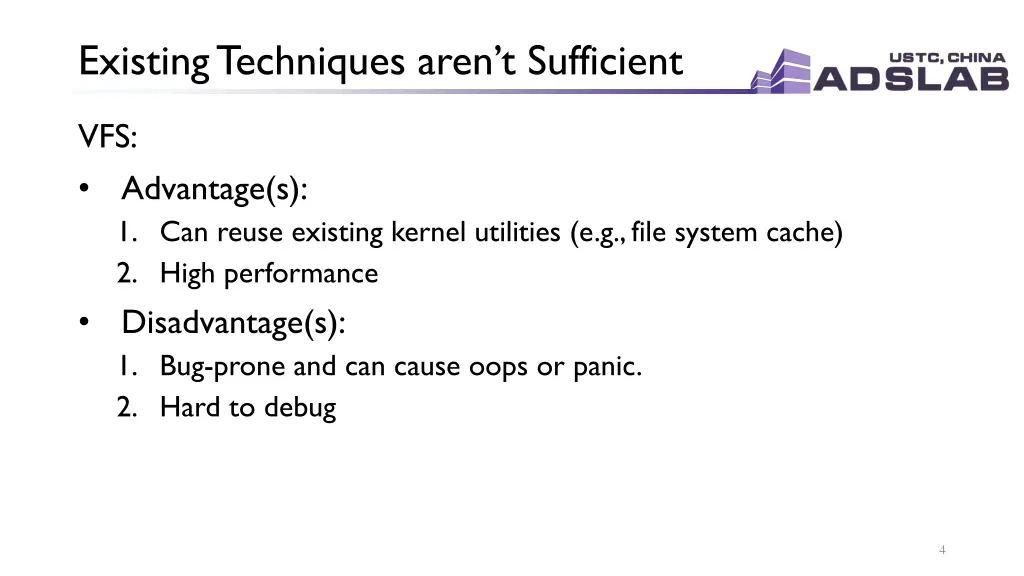 existing techniques aren t sufficient