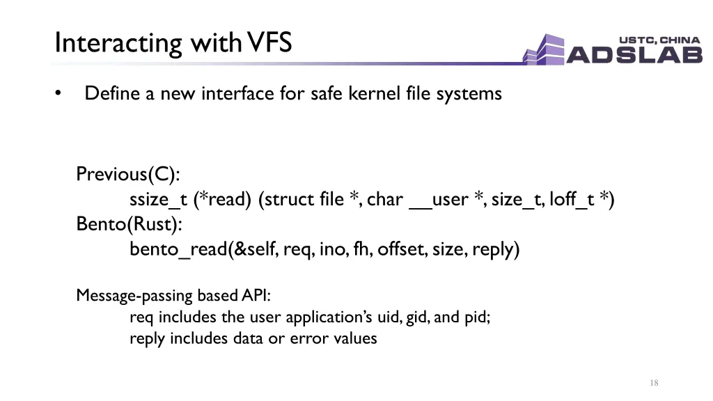 interacting with vfs
