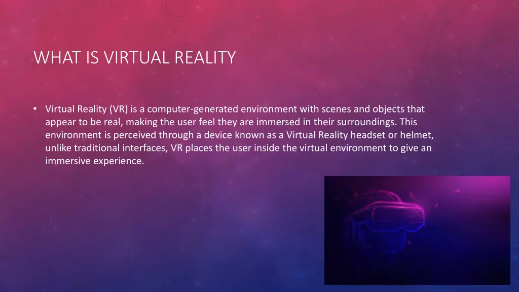 what is virtual reality