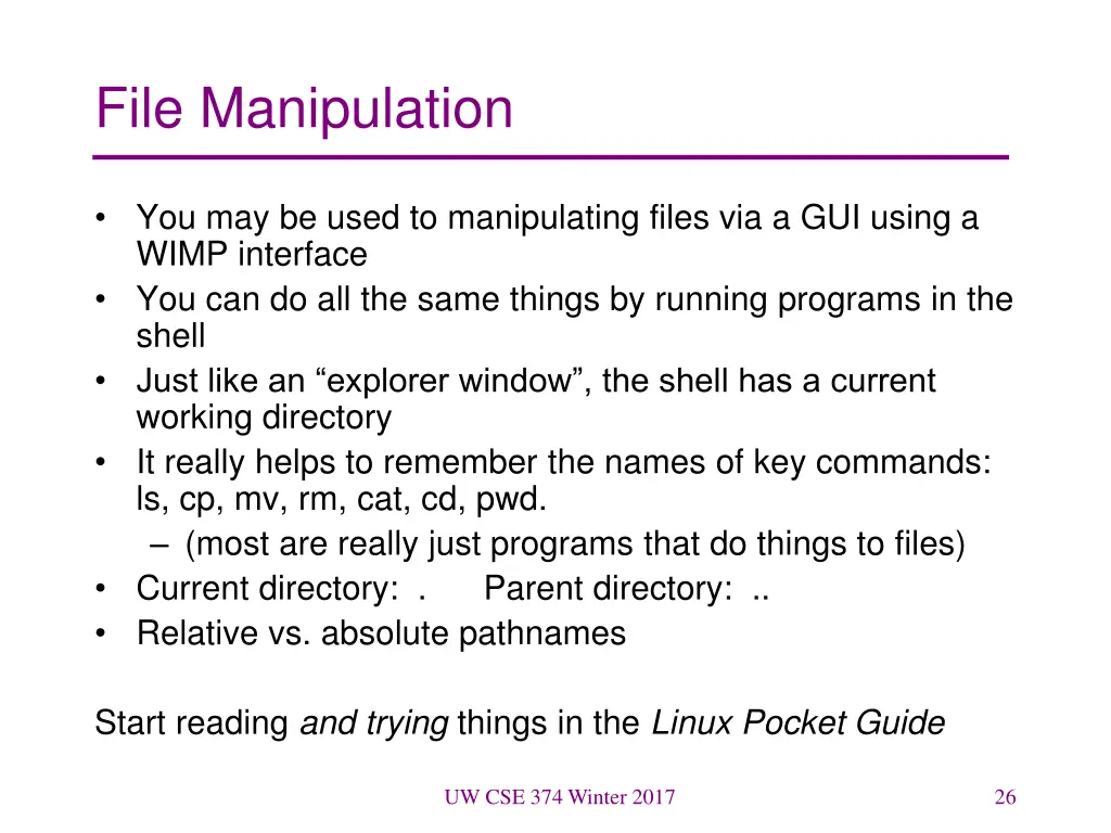 file manipulation