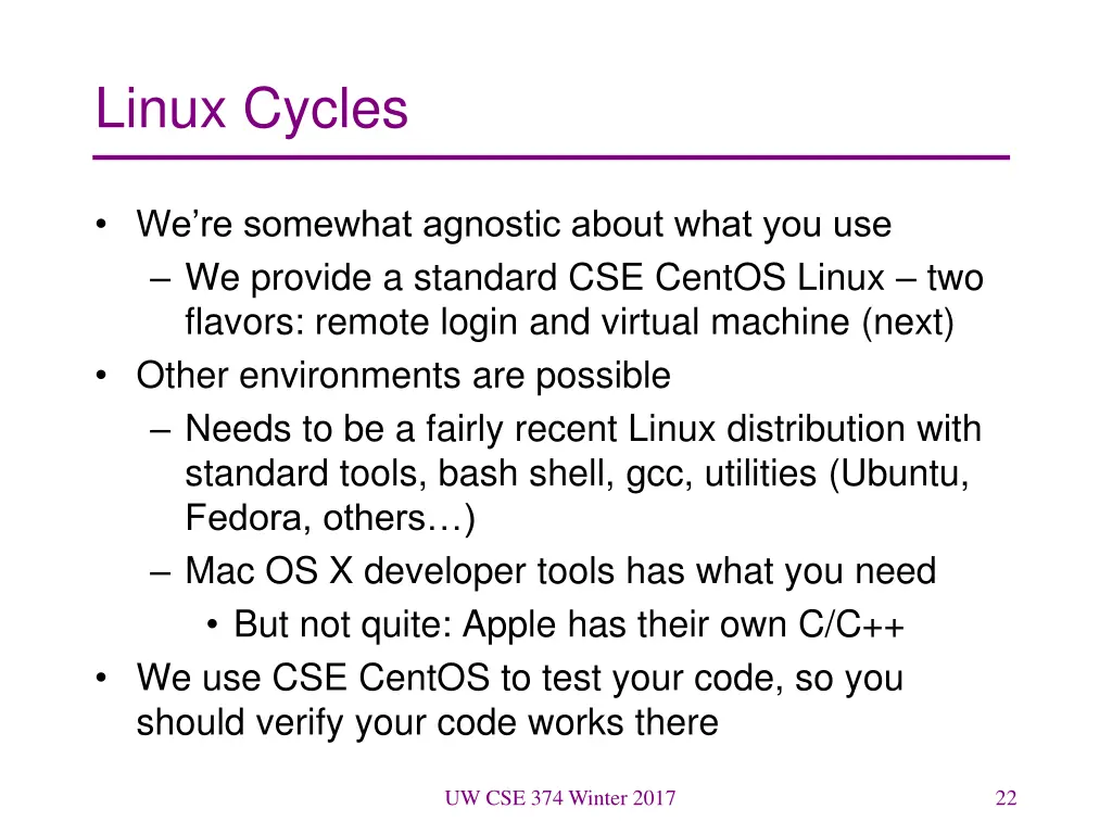 linux cycles