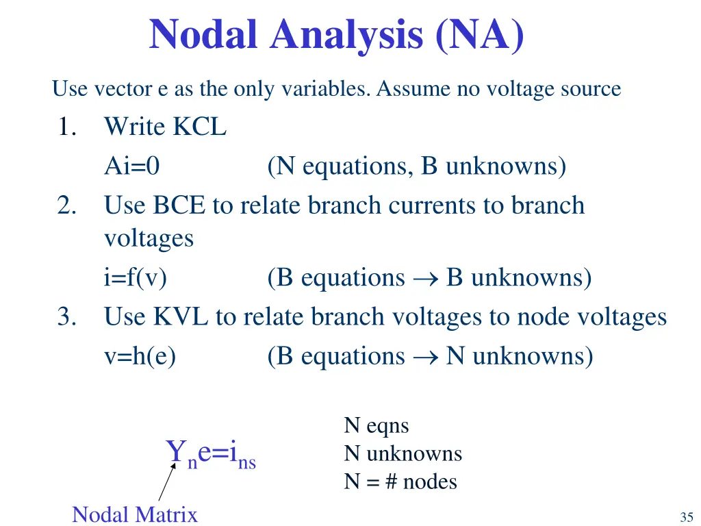 nodal analysis na