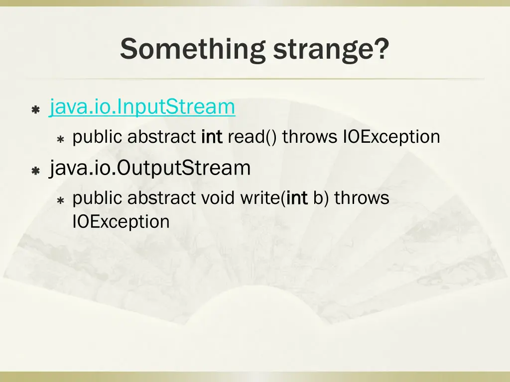 something strange