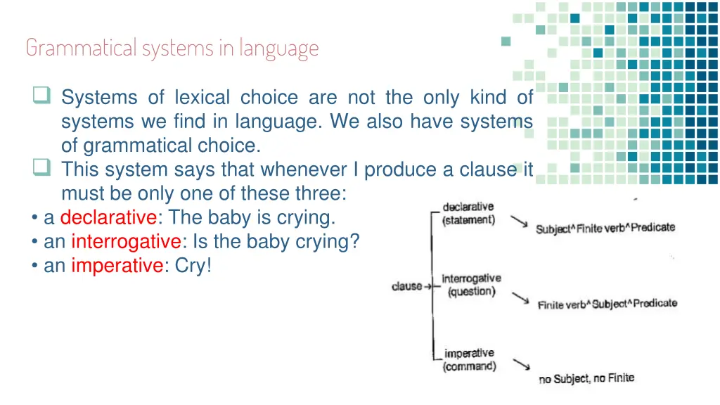 grammatical systems in language