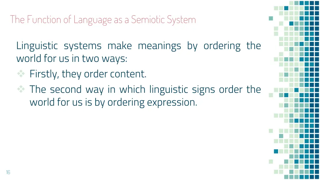 the function of language as a semiotic system