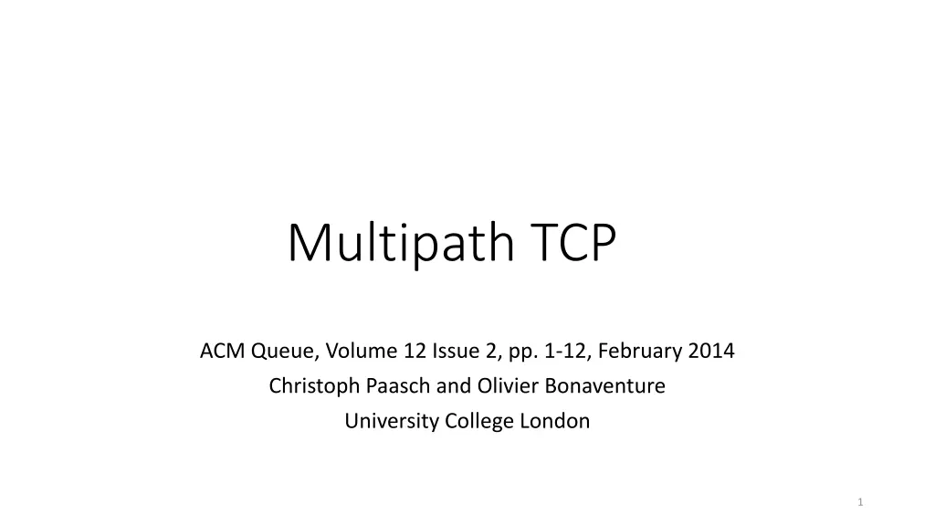 multipath tcp
