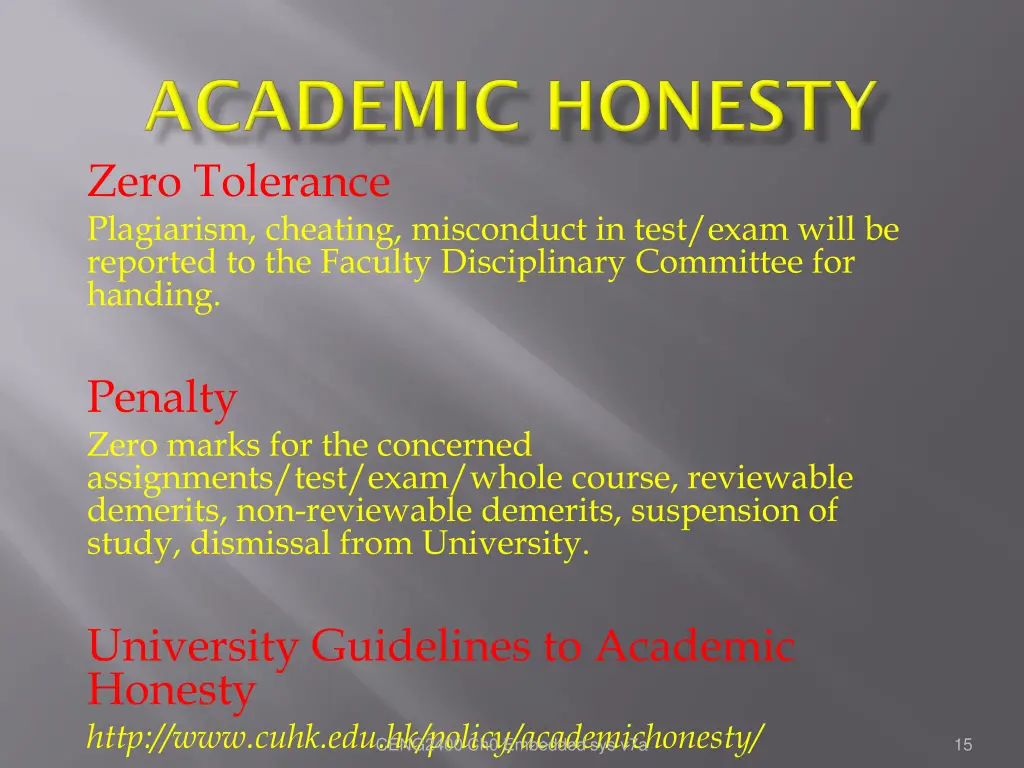 zero tolerance plagiarism cheating misconduct