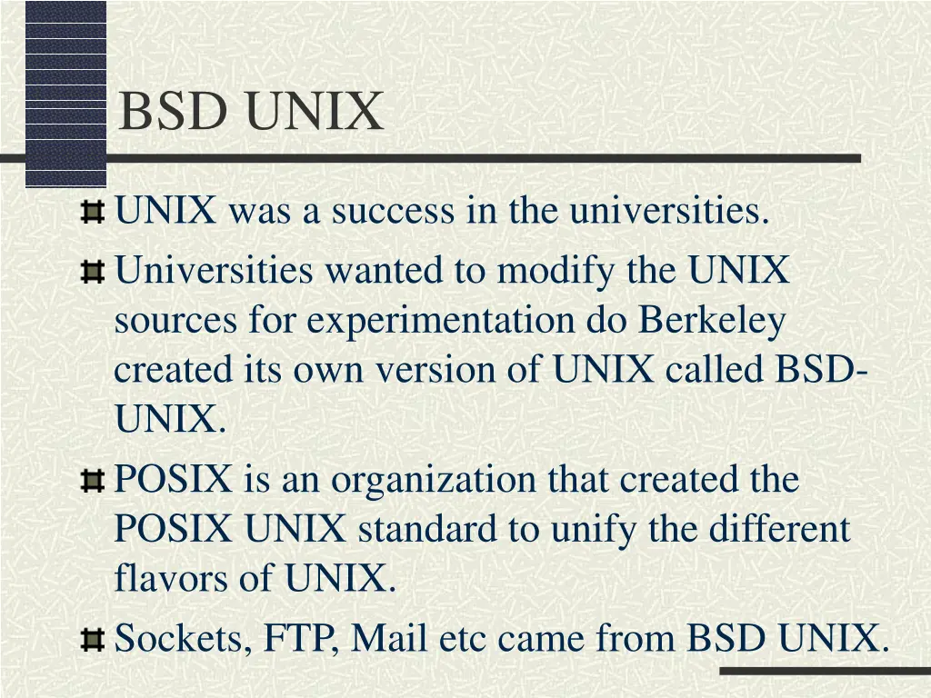 bsd unix