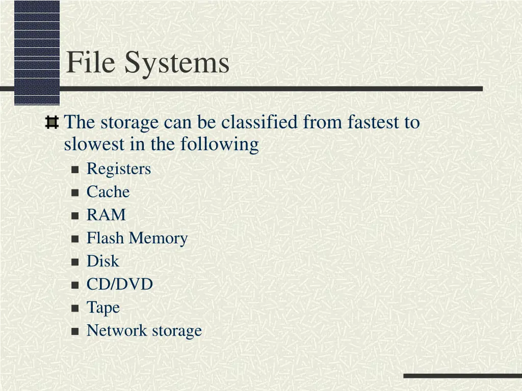file systems