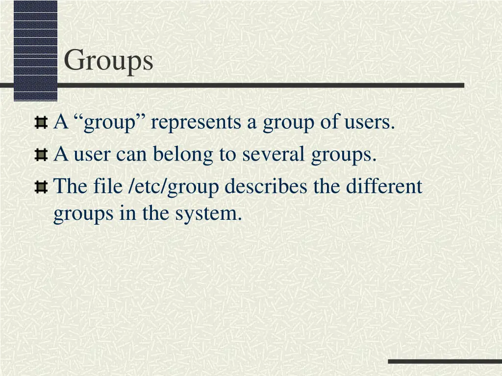 groups