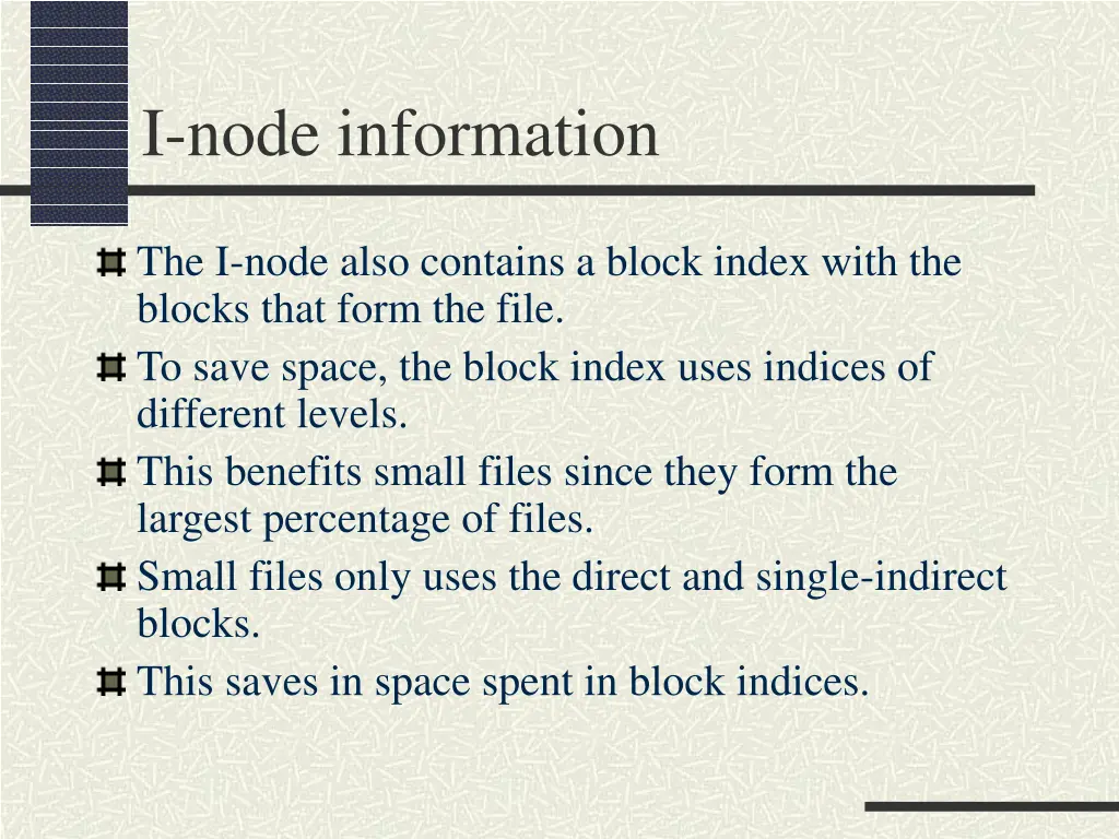 i node information 1