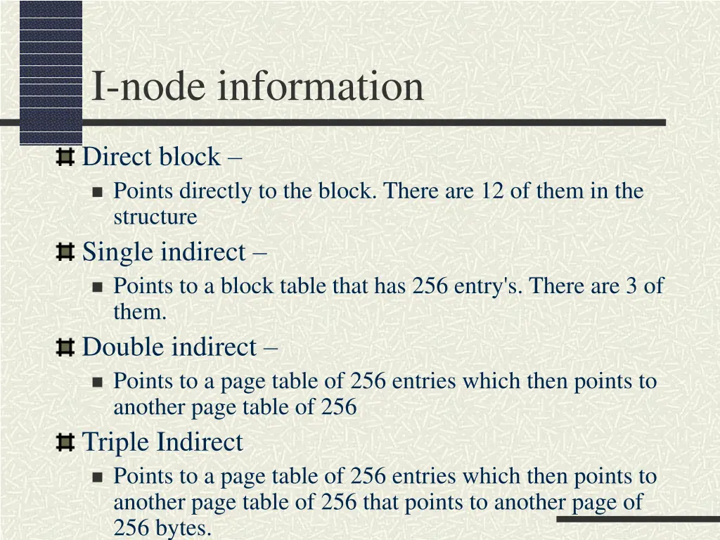 i node information 2