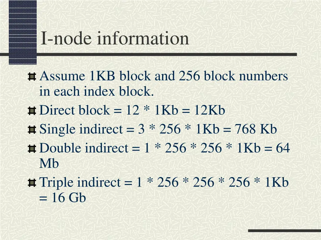 i node information 3