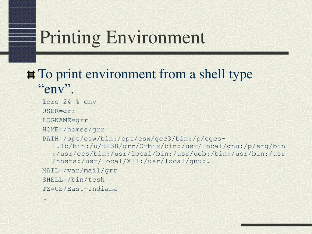 printing environment