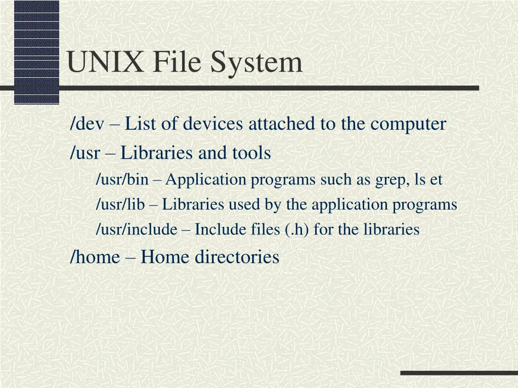 unix file system 1