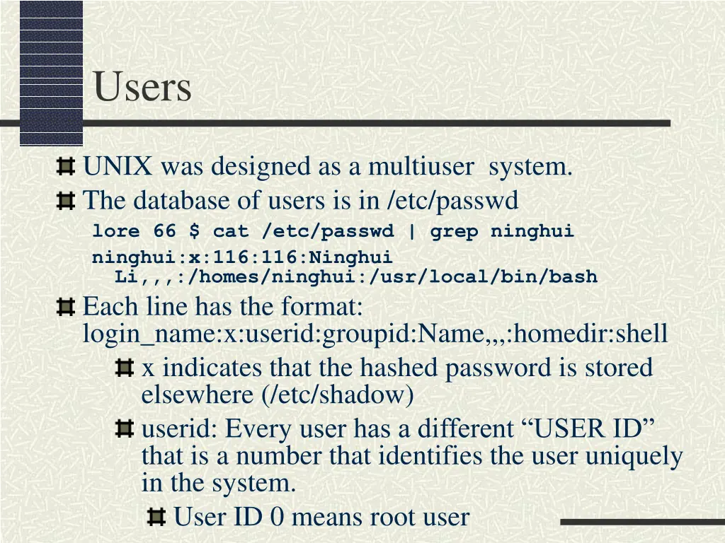 users