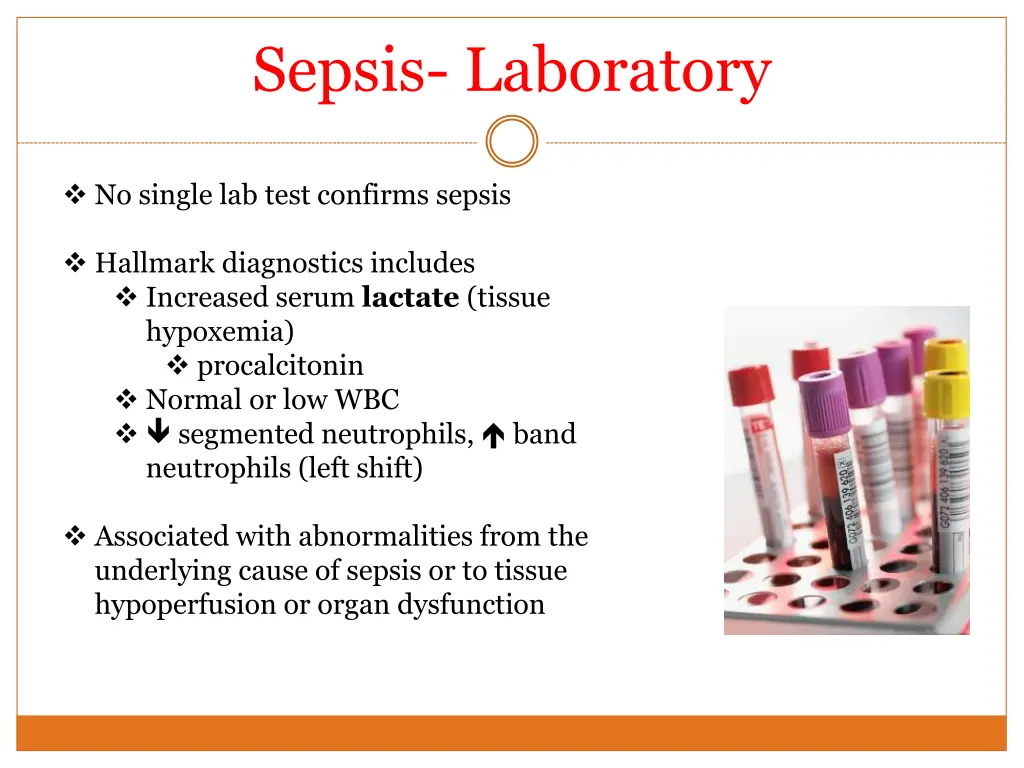 sepsis laboratory