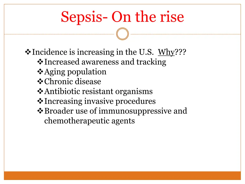 sepsis on the rise