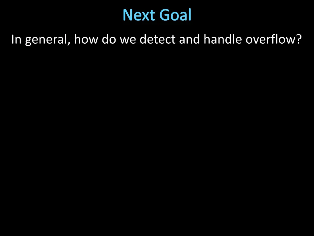 next goal 2