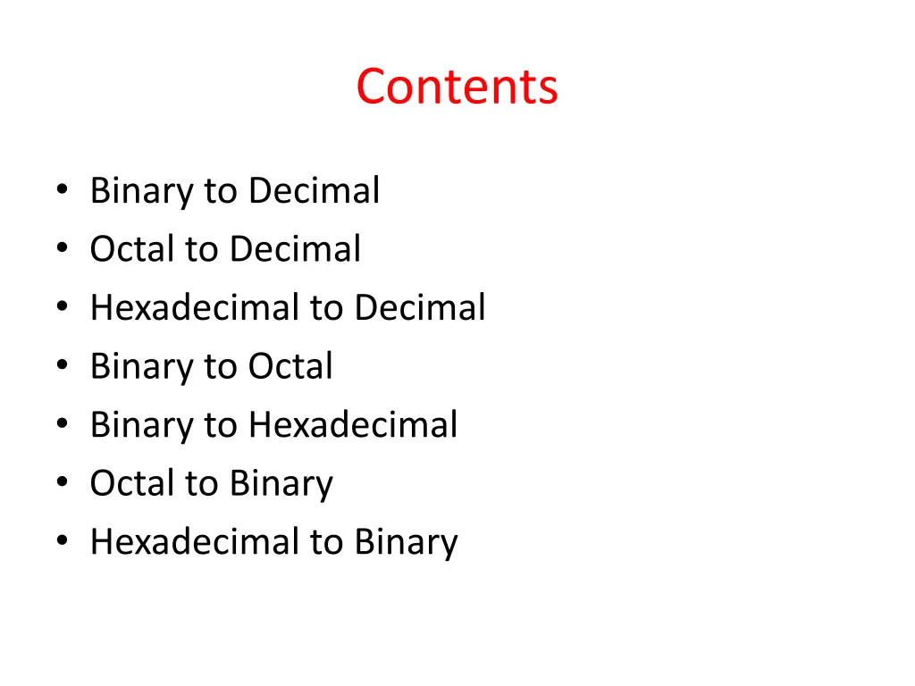 contents