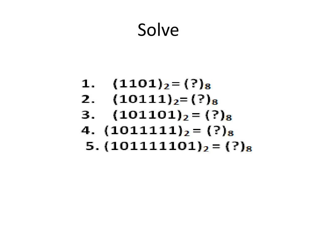 solve 2