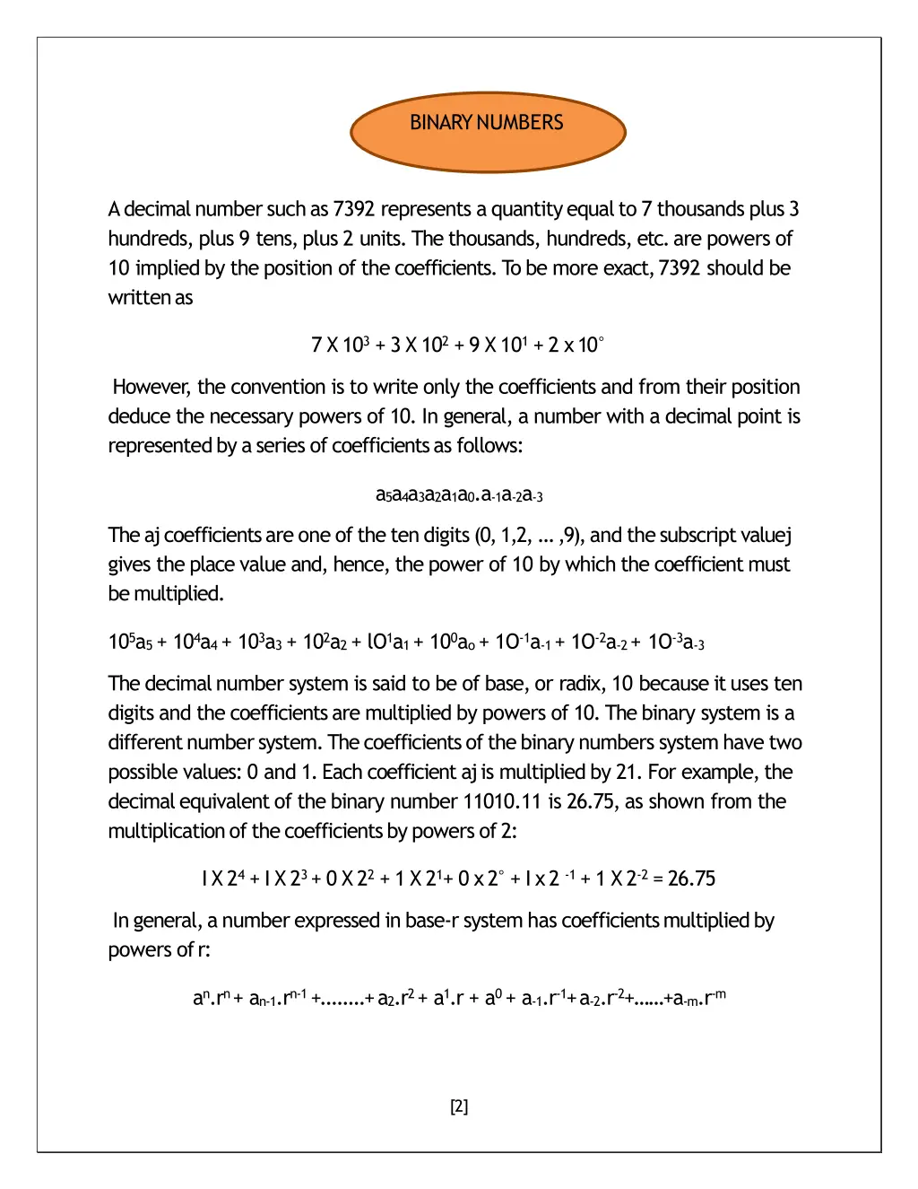 binarynumbers