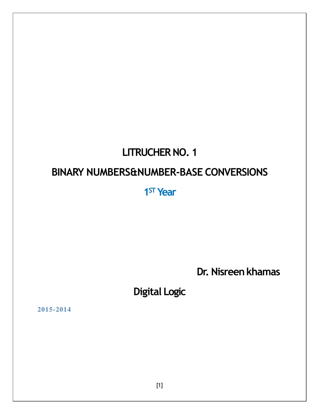 litrucher no 1