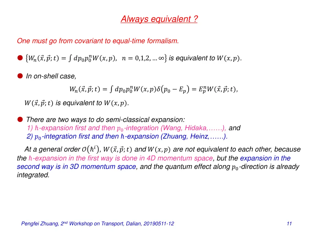 always equivalent