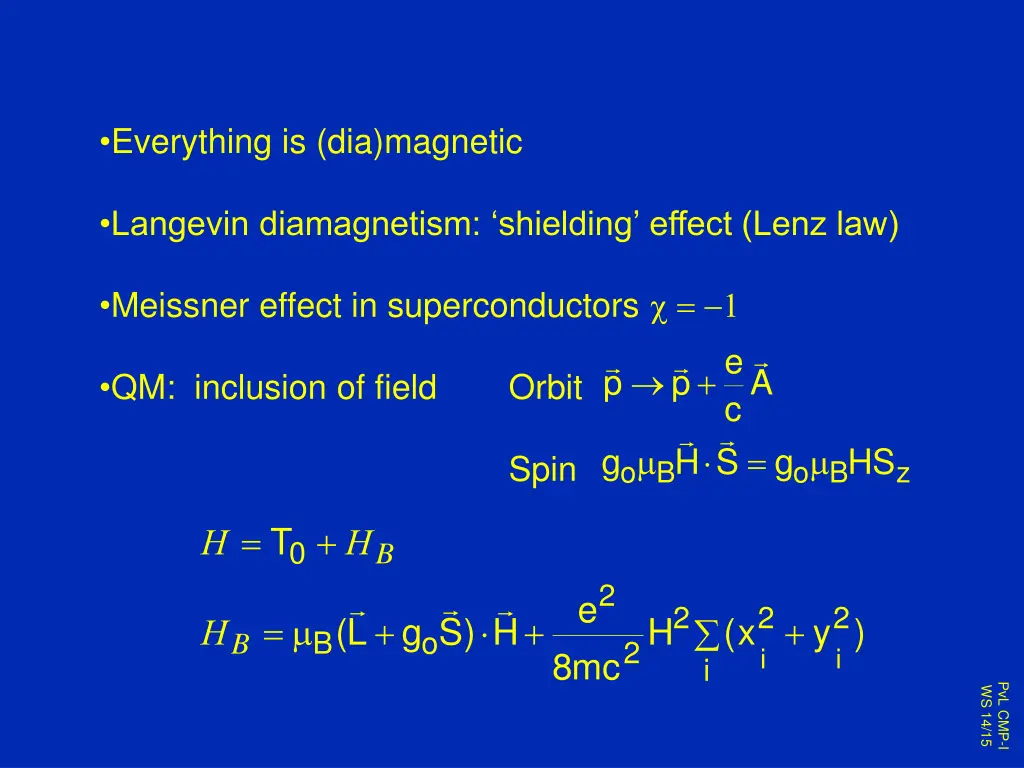 everything is dia magnetic