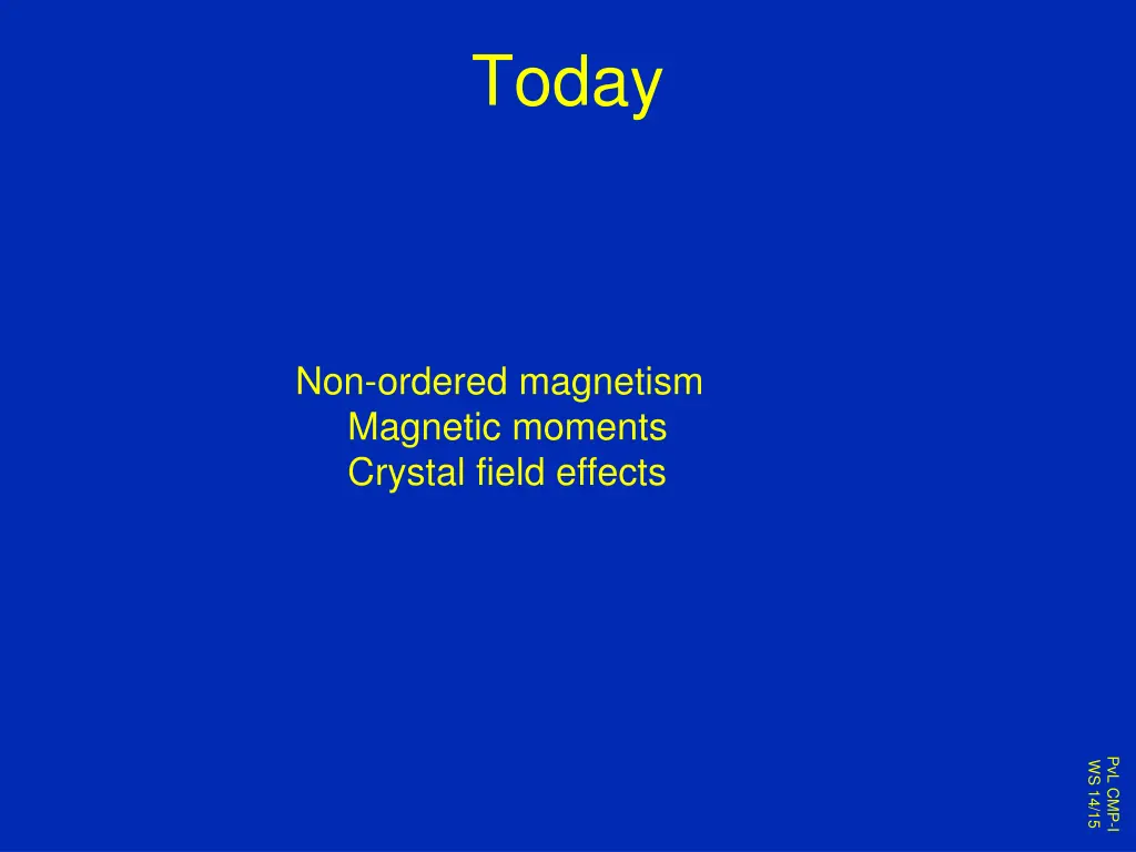 today