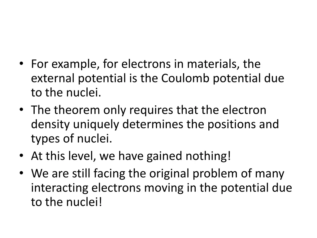 for example for electrons in materials