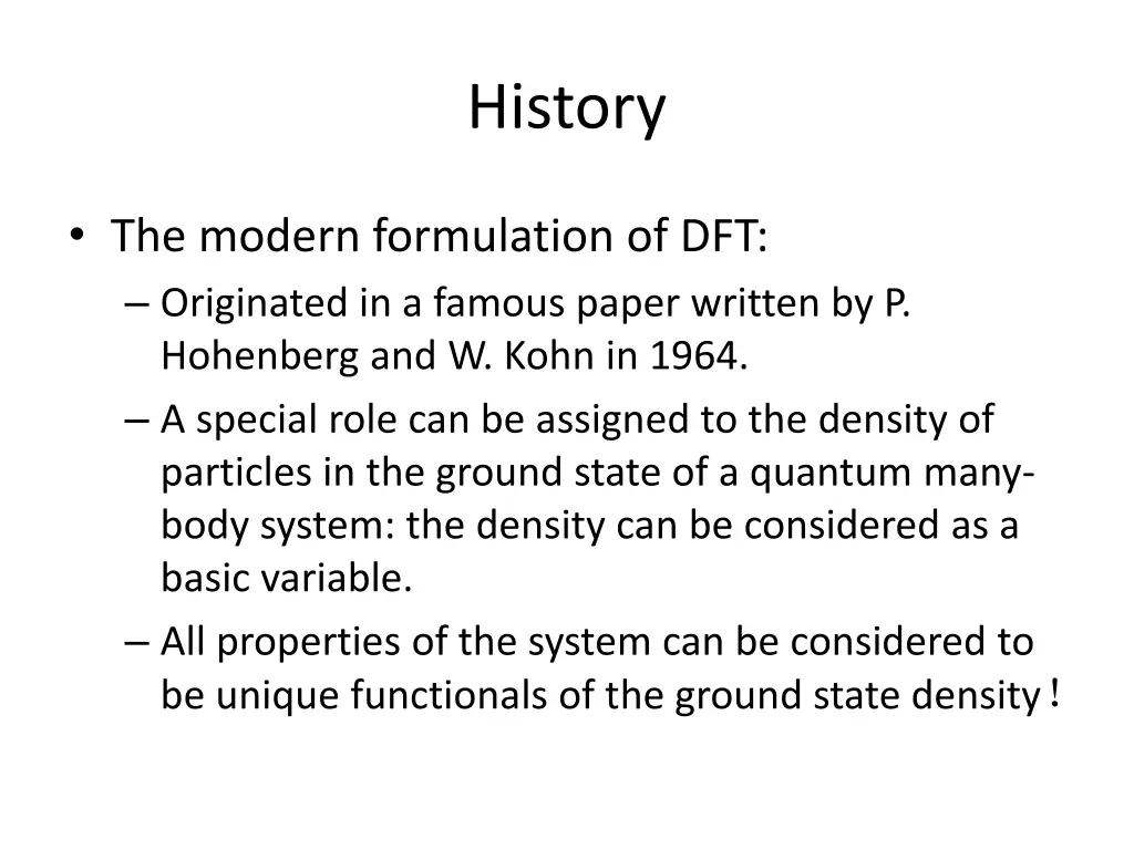 history