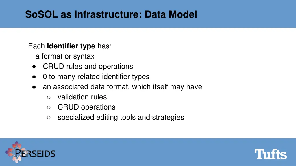 sosol as infrastructure data model 1