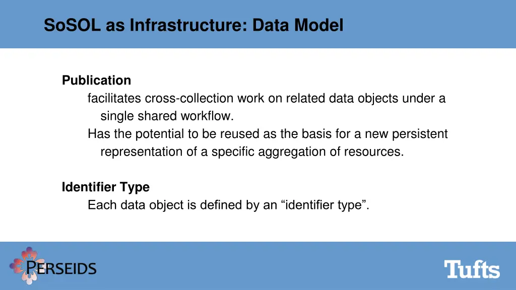 sosol as infrastructure data model