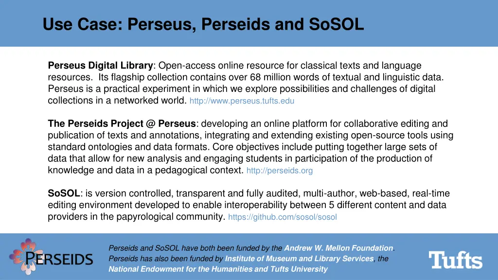 use case perseus perseids and sosol