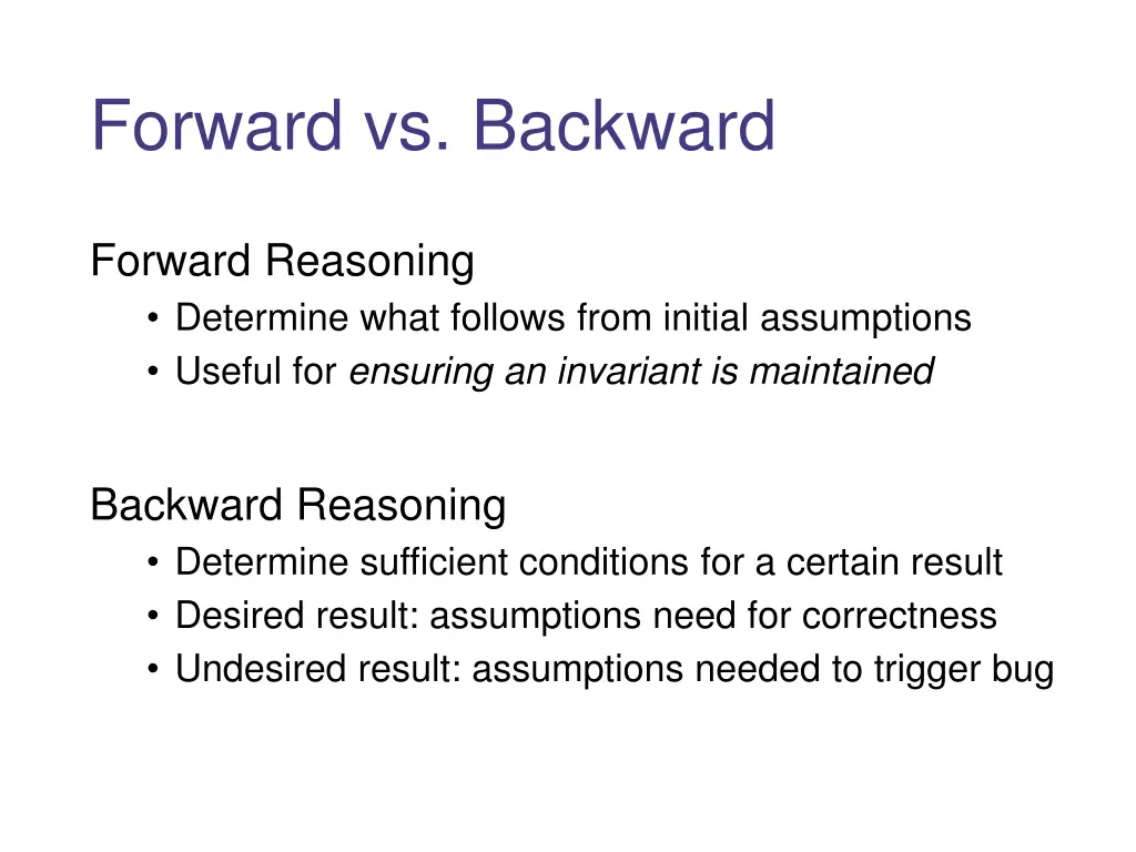 forward vs backward