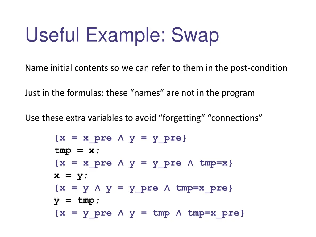 useful example swap