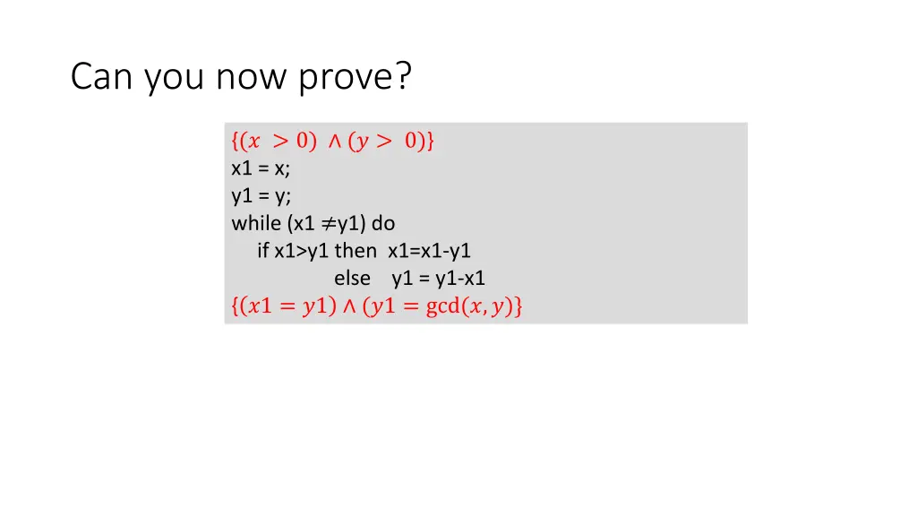 can you now prove