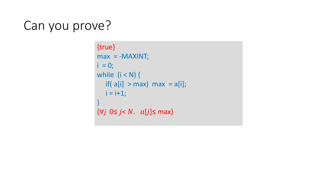 can you prove