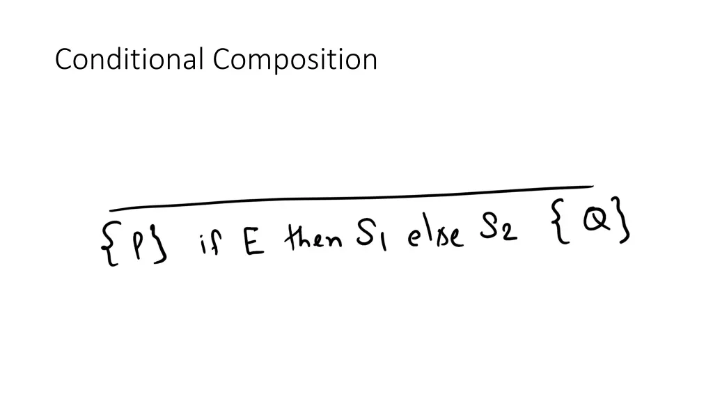 conditional composition