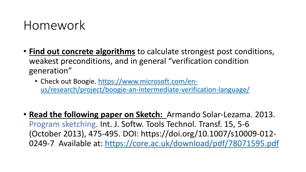 homework