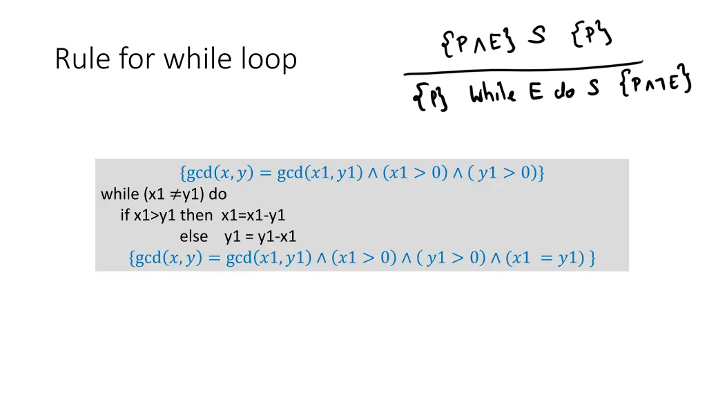 rule for while loop 2