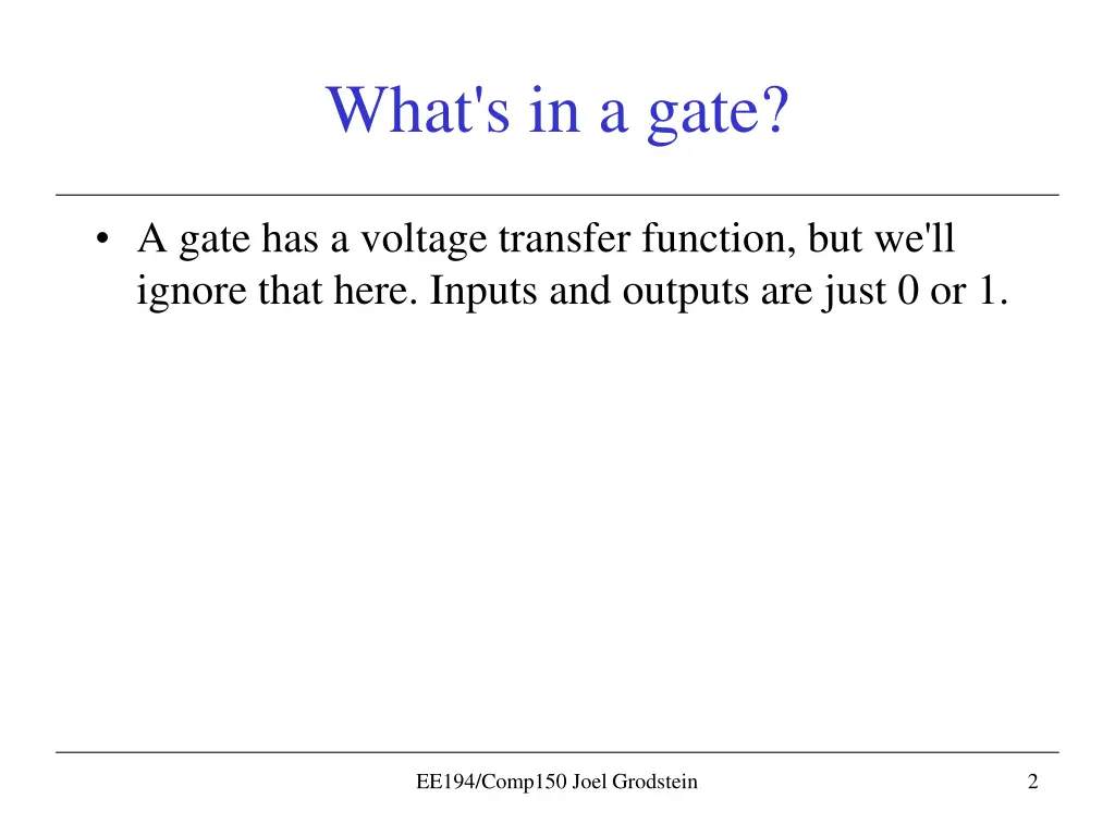 what s in a gate