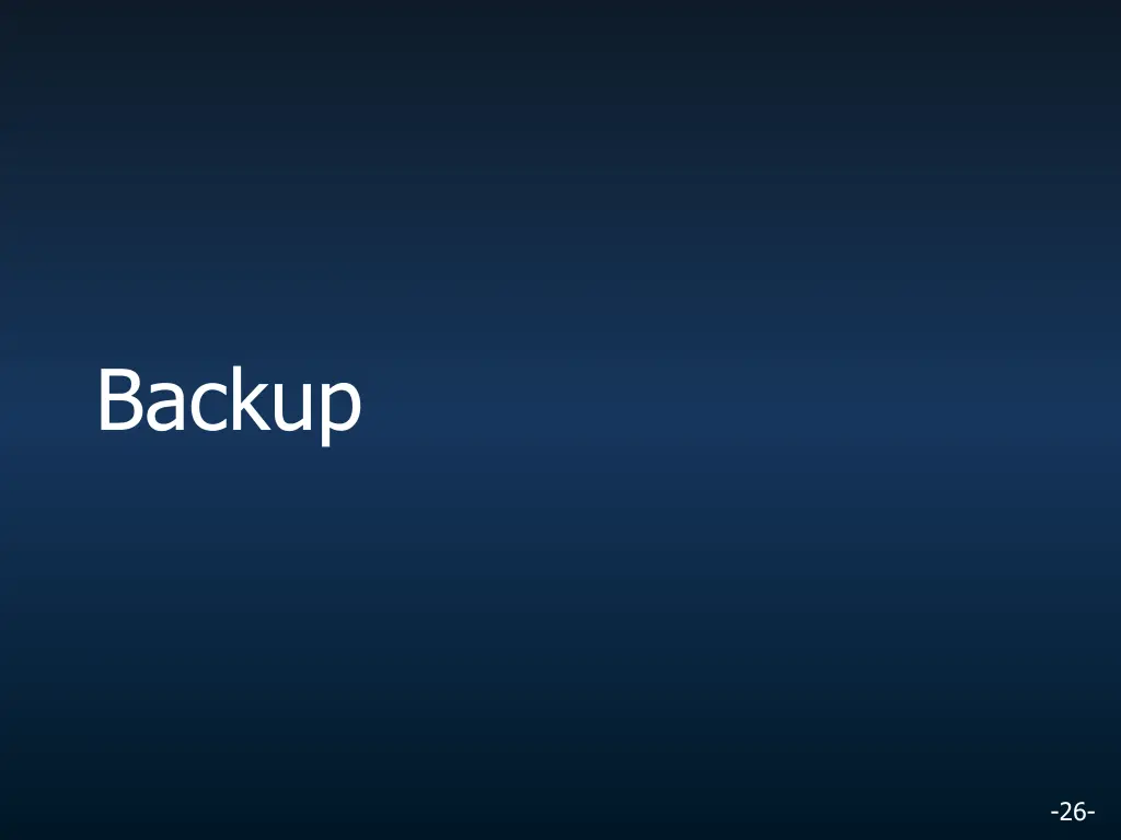backup